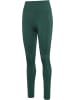Hummel Leggings Hmlflow Multisport Damen in BISTRO GREEN