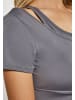 IZIA Damen Crop-Top in Rauch