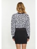 myMo Damen Sweatshirt in Weiss Leo