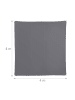 relaxdays Sonnensegel in Grau - (B)400 x (T)400 cm