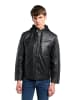 Bruno Banani Lederjacke Gross in Schwarz