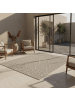 KADIMA DESIGN Teppich Outdoor Flachgewebe Berber-Muster Polypropylen Terrasse in Beige