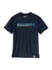 CARHARTT  T-Shirt Logo in marineblau
