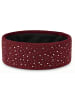 styleBREAKER Feinstrick Stirnband in Bordeaux-Rot