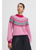 b.young Strickpullover BYMARITNE JACQUARD JUMPER - 20813540 in lila