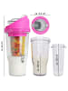 CrunchCup Original CrunchCup Tragbarer Müslibecher To Go 260 + 250 ml | Pink in Rosa