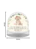 Mr. & Mrs. Panda Weihnachts Schneekugel Hund Dame mit Spruch in Naturpapier