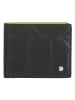 DuDu Up! Geldbörse RFID Schutz Leder 10.5 cm in black-bright yellow