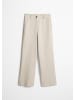 Marc O'Polo Pants, straight leg, tailored waist in Linen Beige