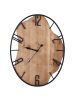 Beliani Wanduhr MEYNES in Braun/Schwarz - (W) 46 x (H) 60 x (L) 0.5 cm