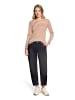 BETTY & CO Ringelshirt mit U-Boot-Ausschnitt in Brown/Cream