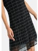 UTA RAASCH Abendkleid Sleeveless dress with check pattern in BLACK/OFFWHITE