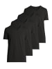 Seidensticker Unterhemd / Shirt Kurzarm Pur in Schwarz