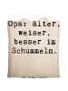 Mr. & Mrs. Panda Shopping Tasche Spruch Opa Weisheit mit Spruch in Creme