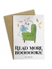Mr. & Mrs. Panda Grußkarte Gespenst  Buch  mit Spruch in Weiß