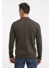RAIDO Herren Basic Feinstrickpullover in Militär Oliv