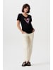 Supermom Straight Umstandsjeans Brooke in Bone White