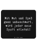 Mr. & Mrs. Panda Mousepad Spruch Neue Sportart versuchen mit Spruch in Schwarz