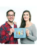 Mr. & Mrs. Panda Laptop Mousepad Pinguin Lagerfeuer mit Spruch in Eisblau