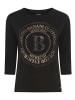 Bruno Banani 3/4-Arm-Shirt in schwarz