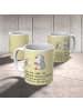 Mr. & Mrs. Panda Geschenktasse Pinguin Opa Enkel mit Spruch in Gelb Pastell