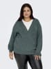 ONLY Carmakoma Strickjacke in Balsam Green