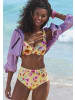 Sunseeker Bügel-Bikini-Top in gelb bedruckt