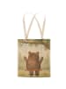 Mr. & Mrs. Panda Tasche Bär Schaukel Design ohne Spruch in Weiß