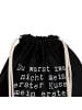 Mr. & Mrs. Panda Beutel Rucksack Du warst zwar nicht... mit Spruch in Schwarz