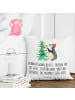 Mr. & Mrs. Panda Sofa Kissen Pinguin Weihnachtsbaum mit Spruch in Weiß