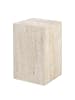 home24 Travertin-Beistelltisch BALIZA in Beige