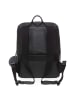 Mandarina Duck Mellow Leather - Rucksack 13" 36 cm Leder (scarab) in schwarz