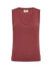 Mos Mosh V-neck Solid Tank Top in Cowhide