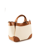 Armani Exchange Wave Shopper Tasche 28 cm in natur camel