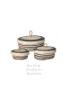 Home&Styling Collection Aufbewahrungsbehälter, 3er-Set in Anthrazitfarben