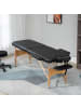 HOMCOM Massagetisch-210L x 81B x 67-92H cm-Schwarz