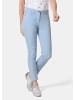 GOLDNER 7/8-Jeanshose Schmale Stretchhose BELLA in himmelblau