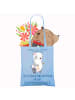 Mr. & Mrs. Panda Shopper Bag Goldschmiedin Leidenschaft mit Spruch in Sky Blue