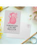 Mr. & Mrs. Panda Wanddeko Axolotl Hurra mit Spruch in Grau Pastell