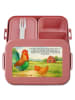 Mr. & Mrs. Panda MEPAL Bentobox Hahn Korn Design mit Spruch in Rot Pastell