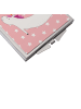 Mr. & Mrs. Panda Kleiner Spiegel Einhorn Yoga ohne Spruch in Rot Pastell