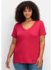 sheego T-Shirt in sorbet pink
