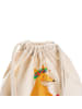 Mr. & Mrs. Panda Jutebeutel Fuchs Blumen mit Spruch in Creme