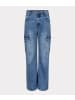 Esqualo Cargo-Jeans Wide Leg in Blau