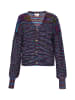 IZIA Damen Cardigan in violett mehrfarbig
