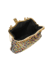faina Women Handbag in Gold Multicolor