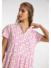 IZIA Damen Maxikleid Mit Allover-Print in Pink