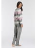 Vivance Active Pyjama in grau-rosa