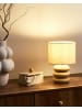 Beliani Tischleuchten BETWA in Braun/Beige - (W) 20 x (H) 30 x (L) 20 cm