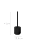 Douceur d’Intérieur Toilettenbürste MAMBO in Schwarz, (B) 11,5 x (H) 41 x (L) 11,5 cm